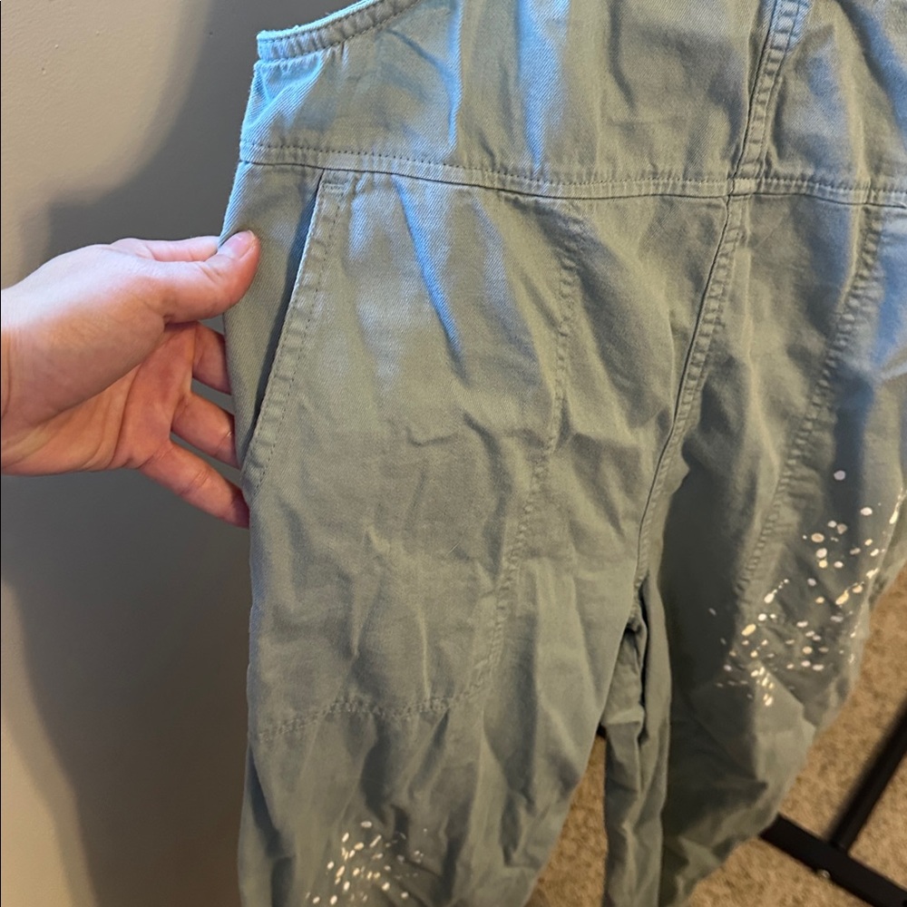 Aerie Light Blue Overalls with White Details - Picture 4 of 9